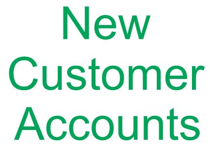 Creating New Customer Accounts