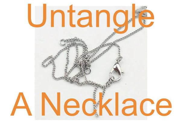 How to untangle a necklace