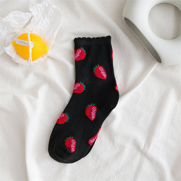 SF57 Black Strawberry Socks