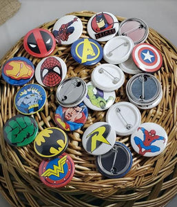 A13 Super Hero Buttons Pack of 24