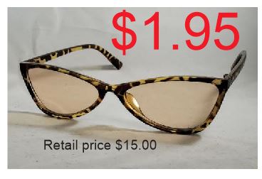 EC-S121 Leopard Print Frame Fashion Sunglasses