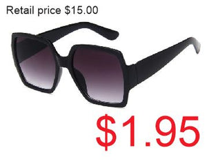 EC-S17 Solid Black Sunglasses