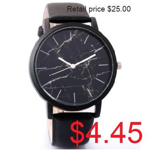 EC-W428 Black Band Black Crackle Collection Quartz Watch