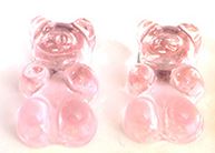EC-L316 Light Pink Gummy Bear Earrings