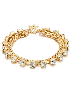 EC54 Gold Diamond Studded Bracelet