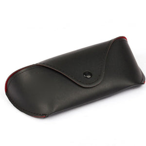 S02 Leather Snap Style Sunglass Case