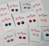 A69 Little Ladies Polymer Clay Flowers Earring Assortment Pack of 12