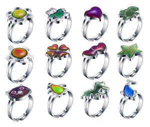 A102 Adjustable Mood Ring Assortment of 12
