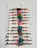 A22 Turtle Multi Colored Gems Bracelet Assortment Pack of 12