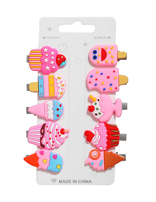 A26 Rubber Sweet Treats Assortment Pack of 10 Hair Clips – Iris Jewelry ...