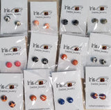 A43 Polymer Clay Marble Look Earring Assortment Pack of 12