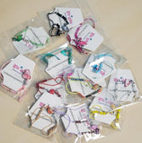 A118 Flamingo Multi Colored Gemstone Bracelet Assortment Pack of 12