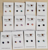 A30 Multi Color Abstract Earring Assortment Pack of 12