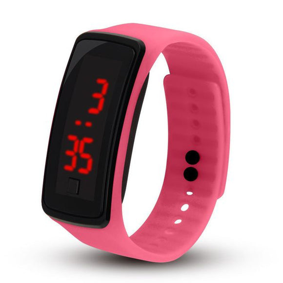W515 Pink Silicone Digital Children's Watch