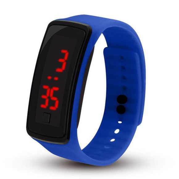 W512 Royal Blue Silicone Digital Children's Watch