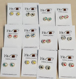 A129 Pearl with Moustache Earring Assortment Pack of 12