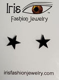 A111 Black Acrylic Stars Earring Assortment Pack of 12
