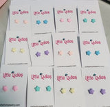 A90 Little Ladies Pastel Stars Earring Assortment Pack of 12
