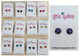 A65 Little Ladies Colorful Lightning Bolt Earring Assortment Pack of 12