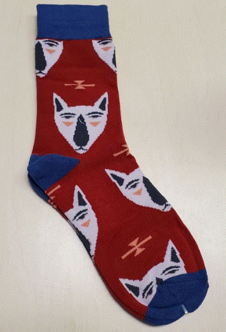 *SF551 Red Cats Socks