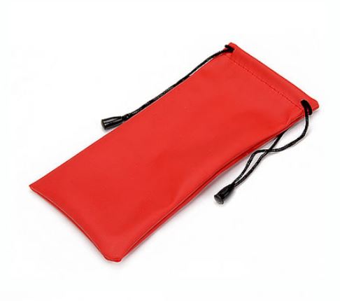FS163 Red Drawstring Sunglass Case