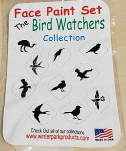 FS99 Bird Watchers Face Paint Stencils