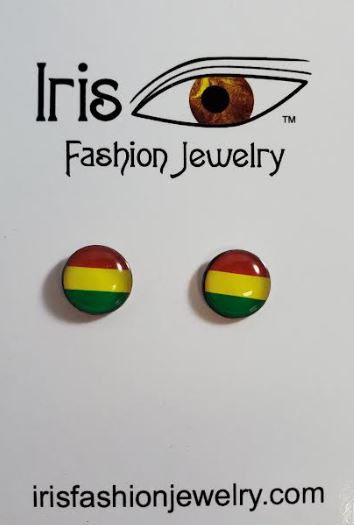 AZ1430 Red Yellow Green Earrings