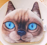 G81 Cute Blue Eyed Cat Zipper Bag