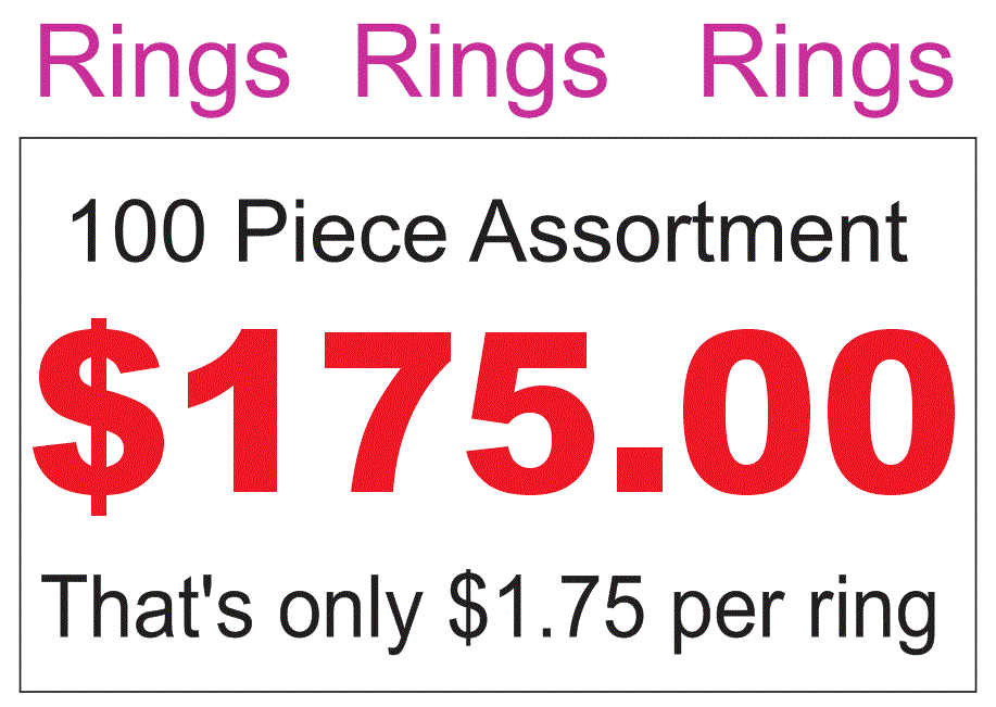 ASSORTED RINGS PACK OF 100 – Iris Jewelry Consultants