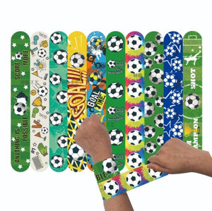 A39 Soccer Slap Bracelets Assorted Pack of 10