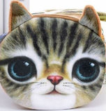 G76 Cute Tabby Kitty Cat Zipper Bag