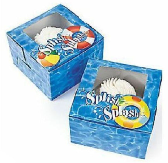 FS90 Splish Splash Pool Party Treat Boxes Pack of 12