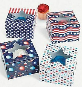 FS918 Assorted Patriotic Treat Boxes Pack of 12