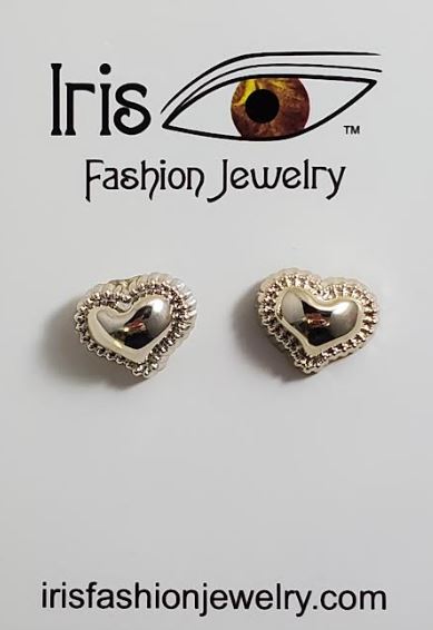 AZ1578 Rose Gold Heart Earrings