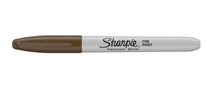 C34 Sharpie Fine Point Permanent Marker Brown