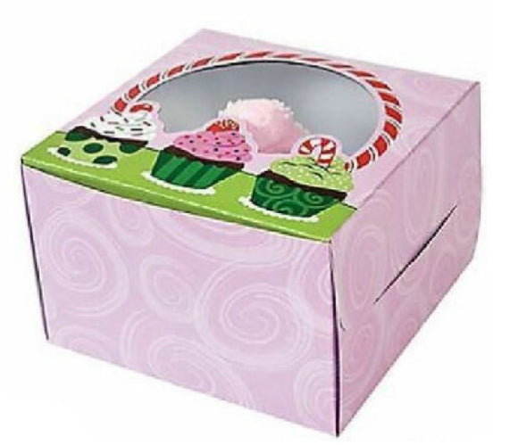 FS291 Cupcake Design Treat Boxes Pack of 12