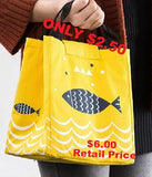 G209 Yellow Fish Insulated Lunch Tote with Velcro Closure