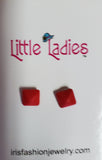 A46 Little Ladies Cute Pyramid Shape Earring Assortment Pack of 12