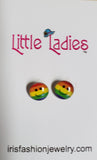 A47 Little Ladies Cute Smile Face Earring Assortment Pack of 12