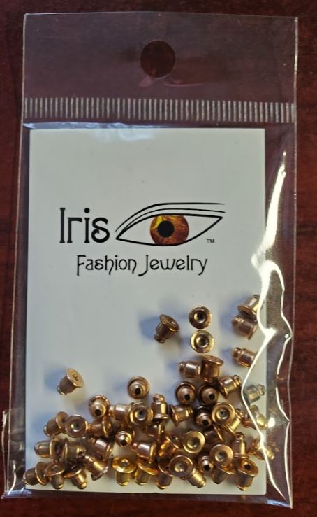 C32 50 Pieces Gold Colored Earring Backs