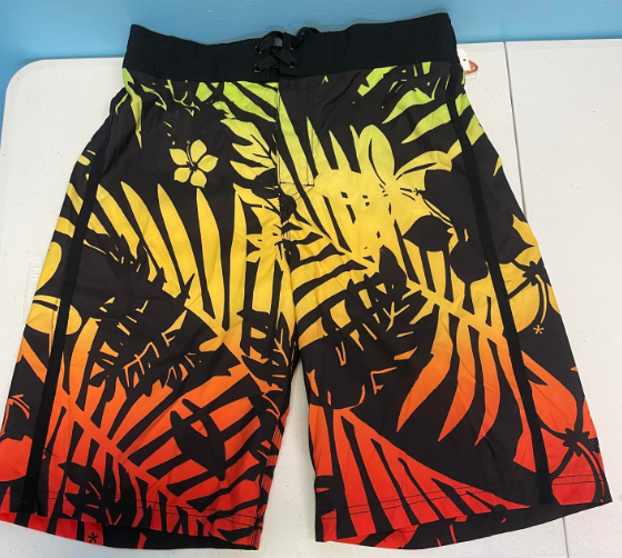 FS64 Colorful Tropical Men's Swim Shorts SIZE Medium