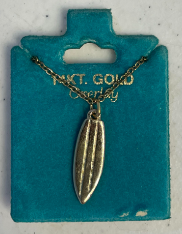FS173 14KT. Gold Surf Board Necklace