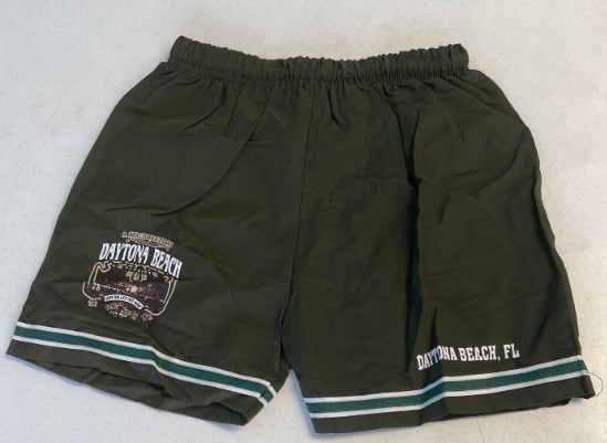 FS49 Green Daytona Beach Kids Shorts SIZE XL