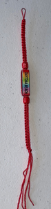 FS528 Red Woven Daytona Beach String Bracelet