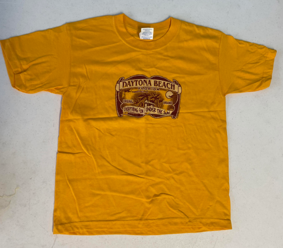 FS239 Yellow Daytona Beach Youth Shirt SIZE Medium