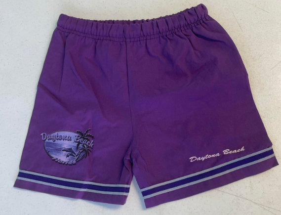 FS68 Purple Daytona Beach Kids Shorts SIZE Large