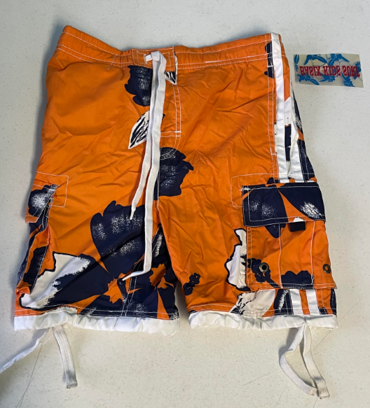 FS75 Orange Kids Swim Shorts SIZE Medium