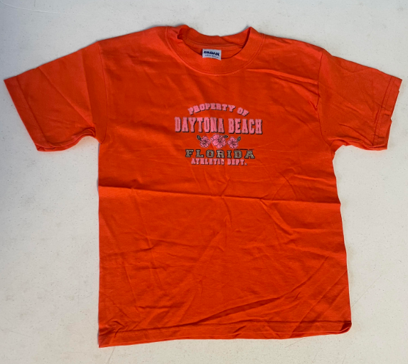 FS234 Orange Daytona Beach Kids Shirt SIZE Medium