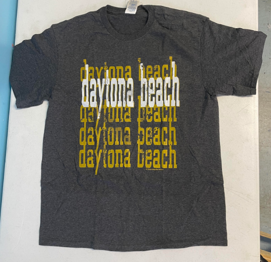 FS237 Gray Daytona Beach Shirt SIZE Large
