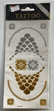 FS855 Gold & Silver Temporary Tattoos